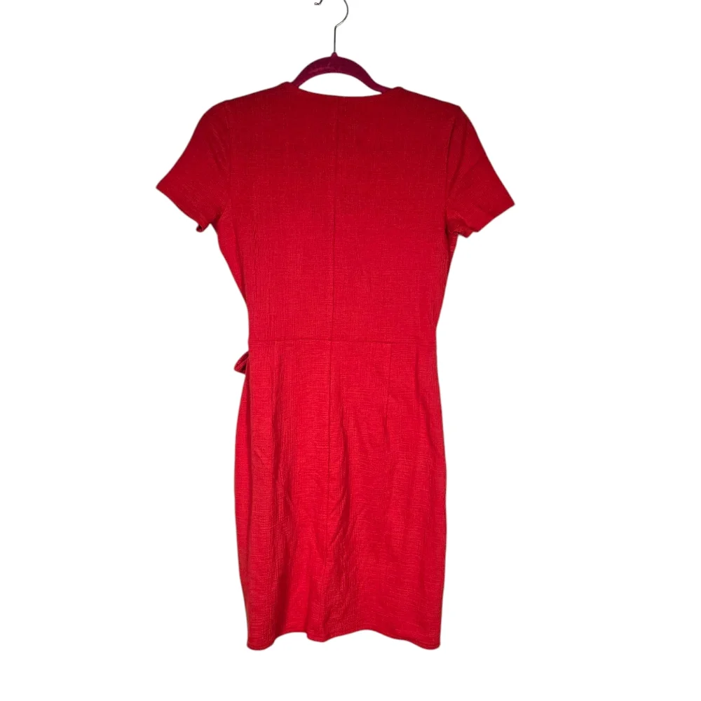 J. Crew Women's XXS Wrap Like Textured Orange Dress